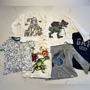 Lot of 6, kids size 3, GAP t shirts